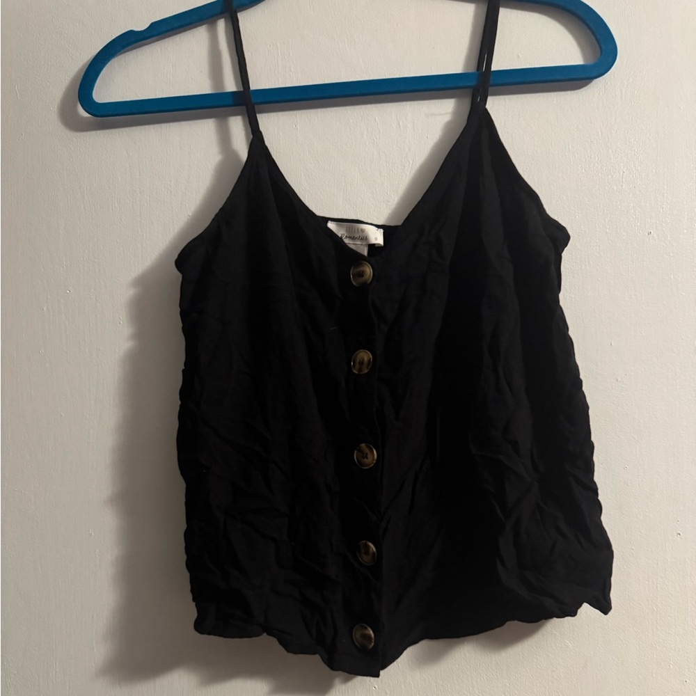 Black tank top